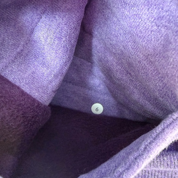 lululemon rare Calm & Cozy full zip  Purple Jacket size women’s 6 - Picture 4 of 7